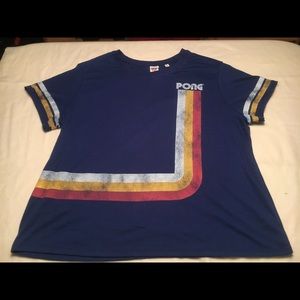 Blue Junk Food Pong T-Shirt